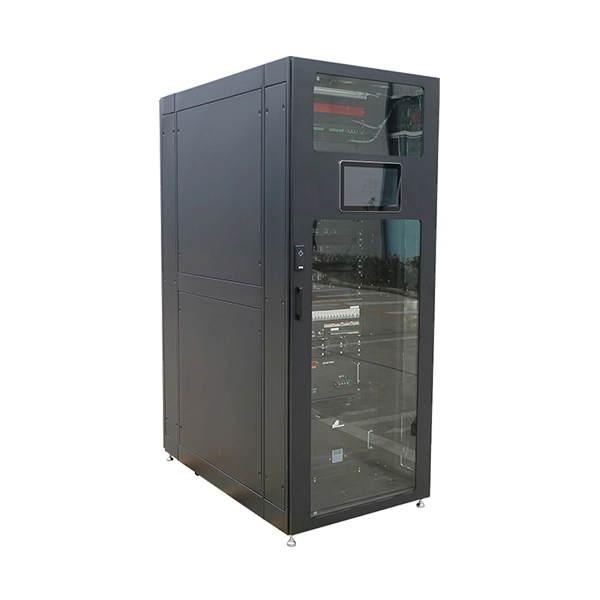 What is the cable management rack on the side of the server rack called 